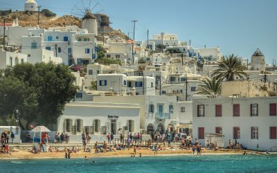 Température de l&rsquo;eau de mer à Mykonos